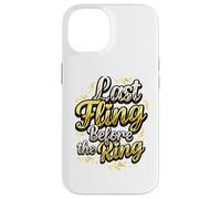 Custodia per iPhone 14 Last Fling Before The Ring Bride, addio al nubilato