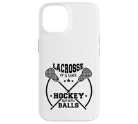 Custodia per iPhone 14 LAX Lacrosse Giocatore Hockey Con Palline CAPRA Lacrosse