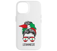 Custodia per iPhone 14 Lebanese Girl Lebanese Heritage Lebanon Flag