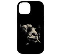 Custodia per iPhone 14 Leone Fumo Sigaretta Cool Urban Animal Ritratto