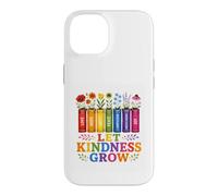 Custodia per iPhone 14 Let Kindness Grow Rainbow Books Fiori Gentilezza Orgoglio