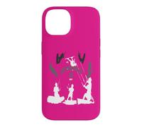 Custodia per iPhone 14 Life Begins At Twenty Knots For Kite Surfers Bianco Grigio