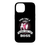 Custodia per iPhone 14 Look Like A Lady Fish Like A Boss Funny Fishing Outdoors