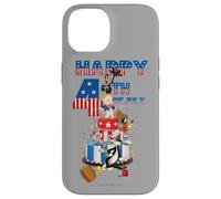 Custodia per iPhone 14 Looney Tunes Bugs and Friends 4th of July