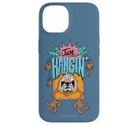 Custodia per iPhone 14 Looney Tunes Taz Just Hanging