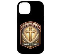 Custodia per iPhone 14 Lord Have Mercy Kyrie Eleison Christian Dio Gesù Cristo