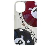 Custodia per iPhone 14 Lucky Ball 8 To Be A Star Y2K Collage