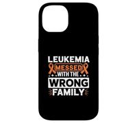 Custodia per iPhone 14 Lukemia Messed With Wrong Family Blood Cancer Awareness