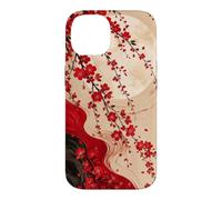 Custodia per iPhone 14 Luna Dietro I Fiori Di Ciliegio Cascata