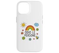 Custodia per iPhone 14 Maglia Divertente ODIO LE PERSONE vi voglio bene… da lontano