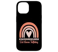Custodia per iPhone 14 Maglia Save our Children e sensibilizzazione sulla tratta di esseri umani