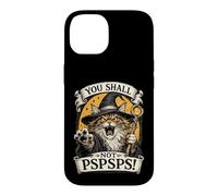 Custodia per iPhone 14 Maine Coon Cat Wizard You Shall Not PSPS Fantasy Magic