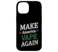Custodia per iPhone 14 Make America Vape Again Meme dispositivo vaping aromatizzato divertente