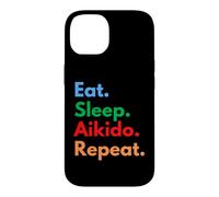 Custodia per iPhone 14 Mangia sonno ripetizione Aikido per gli amanti dell'Aikido