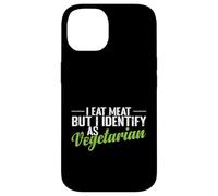 Custodia per iPhone 14 Mangio carne identifica come divertente vegetariano