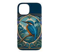 Custodia per iPhone 14 Martin Pescatore - Kingfisher Art Nouveau