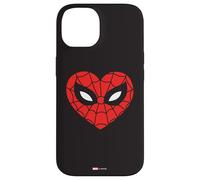 Custodia per iPhone 14 Marvel Spider-Man - Maschera a forma di cuore per San Valentino anni Sessanta