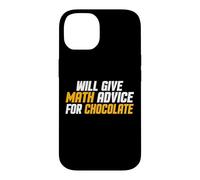Custodia per iPhone 14 Matematica, Insegnante divertente darà consigli di matematica per il cioccolato