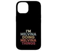 Custodia per iPhone 14 Melvina Name Melvina Personalized Name First Given