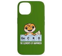 Custodia per iPhone 14 Mens Womens Kids Kawaii Reptile Elements Leopard Gecko Lover