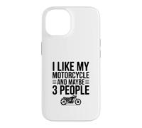 Custodia per iPhone 14 Mi piace la mia moto e forse 3 persone