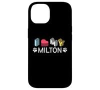 Custodia per iPhone 14 Milton Nome cane personalizzato Milton Pet Lover