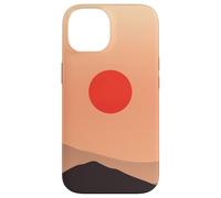 Custodia per iPhone 14 Minimal Desert Hills Sun Calm Horizon Paesaggio