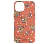 Custodia per iPhone 14 Minions & Monsters Henry and Irene All Over Print