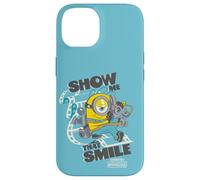 Custodia per iPhone 14 Minions & Monsters James Show Me That Smile