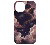 Custodia per iPhone 14 Mistico cielo notturno grafico Pozioni incantate e celesti