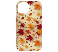 Custodia per iPhone 14 Modello di stampa con foglie autunnali