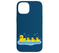Custodia per iPhone 14 Mommy You're My Lucky Duck Cute Rubber Ducky