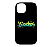 Custodia per iPhone 14 Monaco Hip Hop Graffiti Testo Urban Streetwear