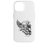 Custodia per iPhone 14 Morire con onore Warrior Angel Wings Skull
