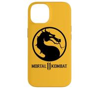 Custodia per iPhone 14 Mortal Kombat 11 Dragon Black Logo