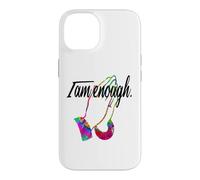Custodia per iPhone 14 MOTIVATIONAL " I AM ENOUGH " Colorful Praying Hands