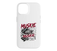 Custodia per iPhone 14 Muskie pesca d'agguato d'acqua dolce