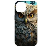 Custodia per iPhone 14 Mystical Fantasy Owl - Magico bosco Steampunk Art
