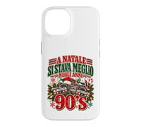 Custodia per iPhone 14 Natale Anni 90 Nostalgia Vintage Musica e Ricordi