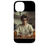 Custodia per iPhone 14 New Funny Distressed Male Doll Face Meme, Big Glass