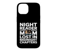 Custodia per iPhone 14 Night Reader Mamma Perso Nei Capitoli Di Mezzanotte