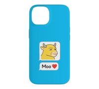 Custodia per iPhone 14 Niu Lai Moo Love Meme virale di reazione della mucca cinese