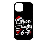 Custodia per iPhone 14 Nizza Cattivo 6-7 Buon Natale Divertente Sei Sette