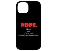 Custodia per iPhone 14 No Definizione Meme Rifiuto Piatto Rifiuto Ultimo NO