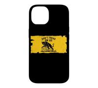 Custodia per iPhone 14 Non calpestare noi Anarchico Gatto Nero Gadsden Parodia