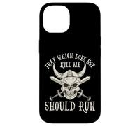 Custodia per iPhone 14 Nordic Viking: That Which Does Not Kill Me Should Run