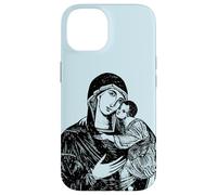 Custodia per iPhone 14 Nostra Beata Madre Maria e Bambino Mater Amabilis Cattolica