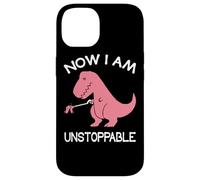 Custodia per iPhone 14 Now I'm Unstoppable - Funny T-Rex Dinosaur