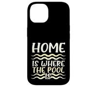Custodia per iPhone 14 Nuotatore Humor Home I Dove La Piscina Nuota