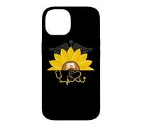 Custodia per iPhone 14 Nurse Gifts - Girasole Nurses Heartbeat Nursing RN Day